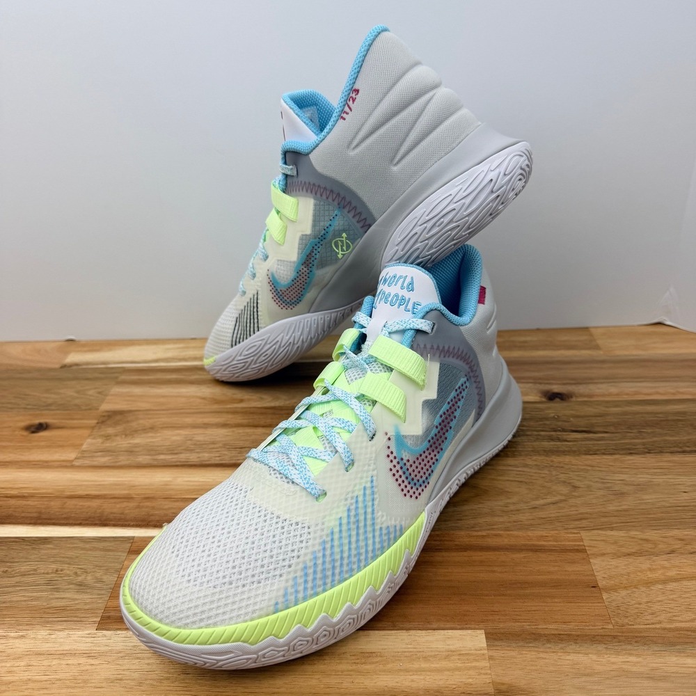 Nike Kyrie Irving Flytrap 5 Basketball Shoes Sneakers White Blue Size Mens 8.5 - Picture 12 of 12